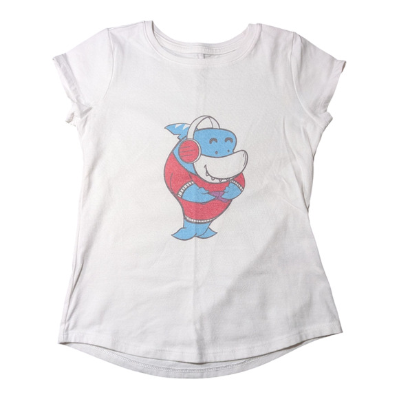 Set Of 3 Girls Shirts-Unicorns and Shark -Sz 6x Colorful Graphics Well Cared For - Picture 9 of 12